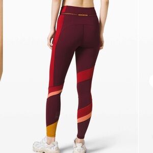 LULULEMON x ROKSANDA Break New Ground Tight 28" in Garnet/Caliente/Rustic Coral
